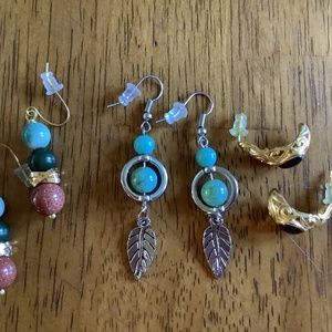3 PAIR EARRING LOT